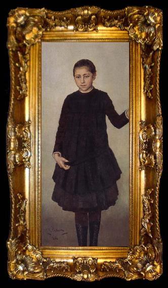 framed  Ilia Efimovich Repin Arranges in order guest the portrait, ta009-2